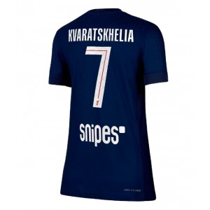 Fotbalové Dres Paris Saint-Germain Khvicha Kvaratskhelia #7 Dámské Domácí Oblečení 2025-26 Krátký Rukáv
